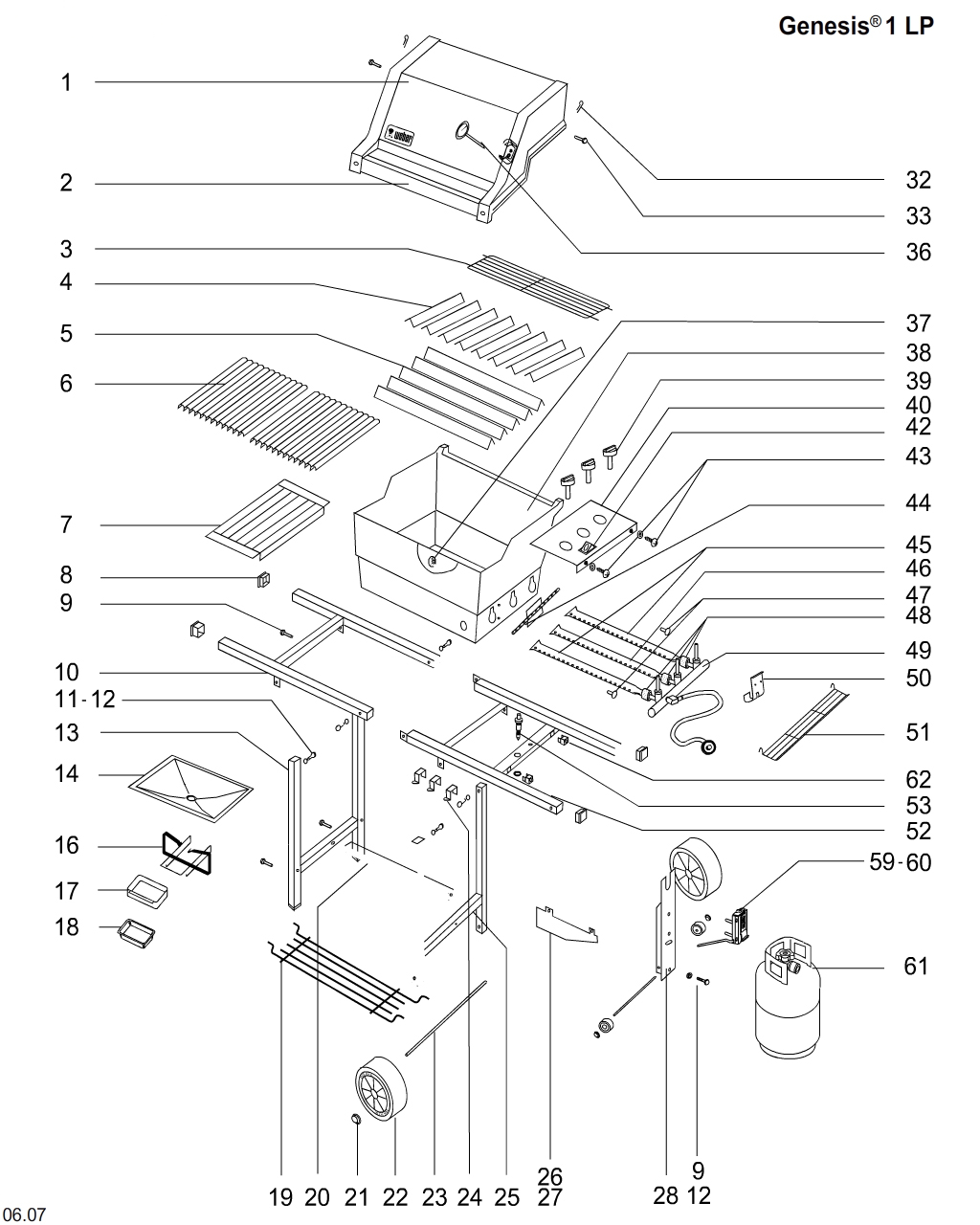 Weber Genesis Special Edition Parts Diagram - Bios Pics