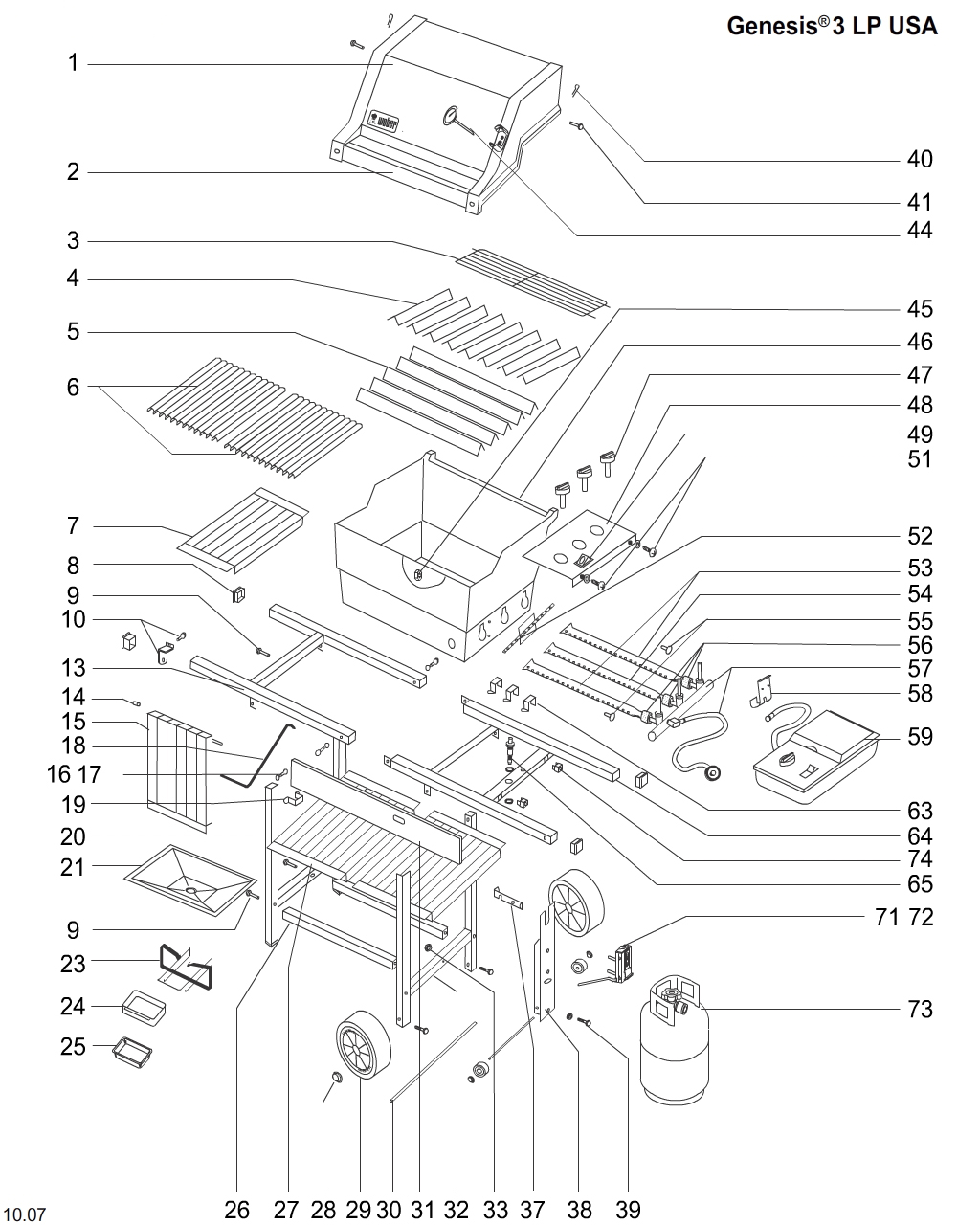 Weber Genesis Special Edition Parts Diagram - My Bios